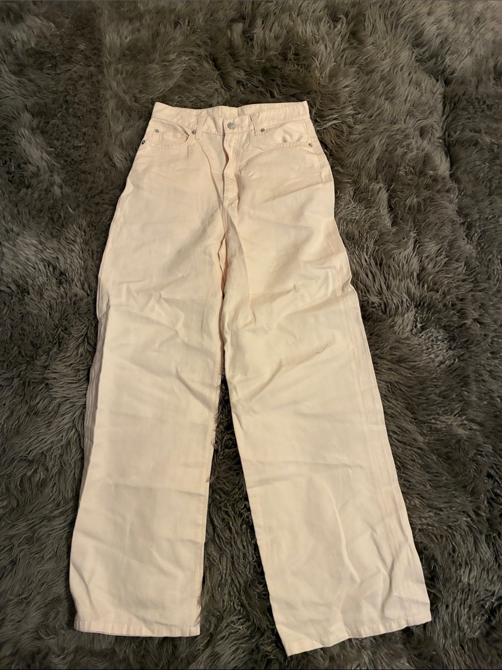 NWOT Gianni Bini Wide-Leg Jeans in Light Cream